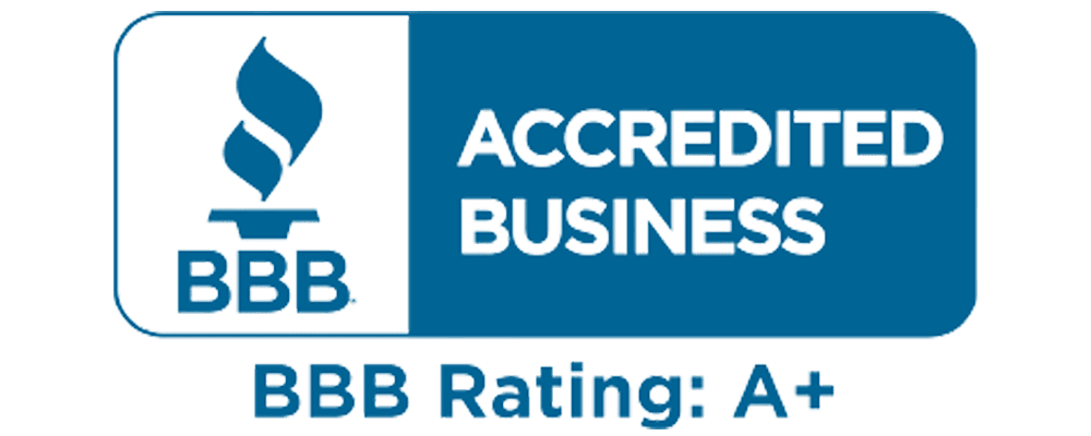 BBB Accredited Business with A+ rating