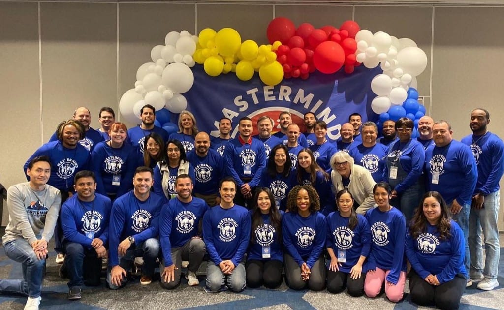 Attendees together at the end of an Accelerated Strategies live event